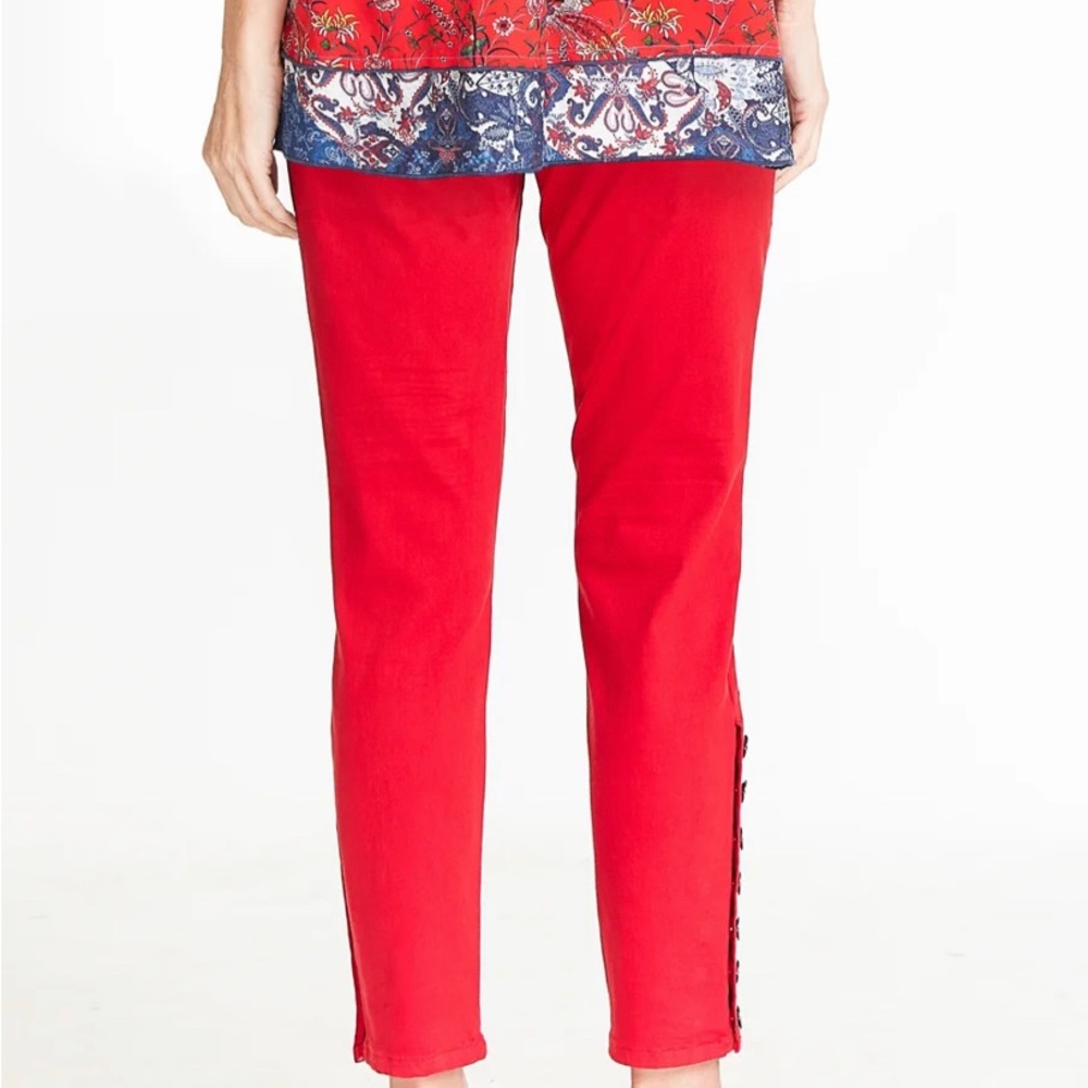John Mark 5 pocket pant /jean with side button detail